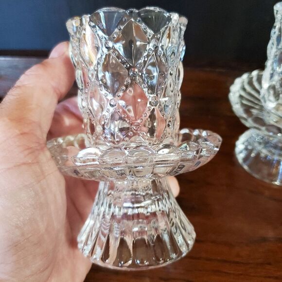 Vintage Party Light Decorative Glass Candle Holders - Picture 2 of 6